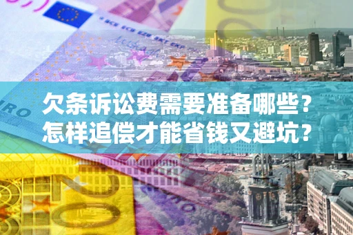 北京欠条诉讼费需要准备哪些？怎样追偿才能省钱又避坑？