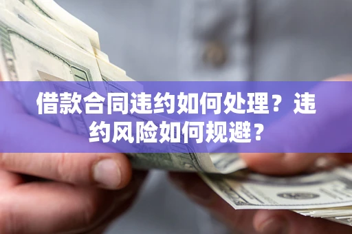 北京借款合同违约如何处理？违约风险如何规避？
