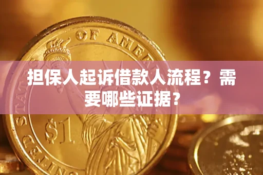 北京担保人起诉借款人流程?需要哪些证据? 北京担保人起诉借款人流程?需要哪些证据?